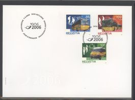 2006, FDC, Sondermarken 100 Jahre Postauto Schweiz