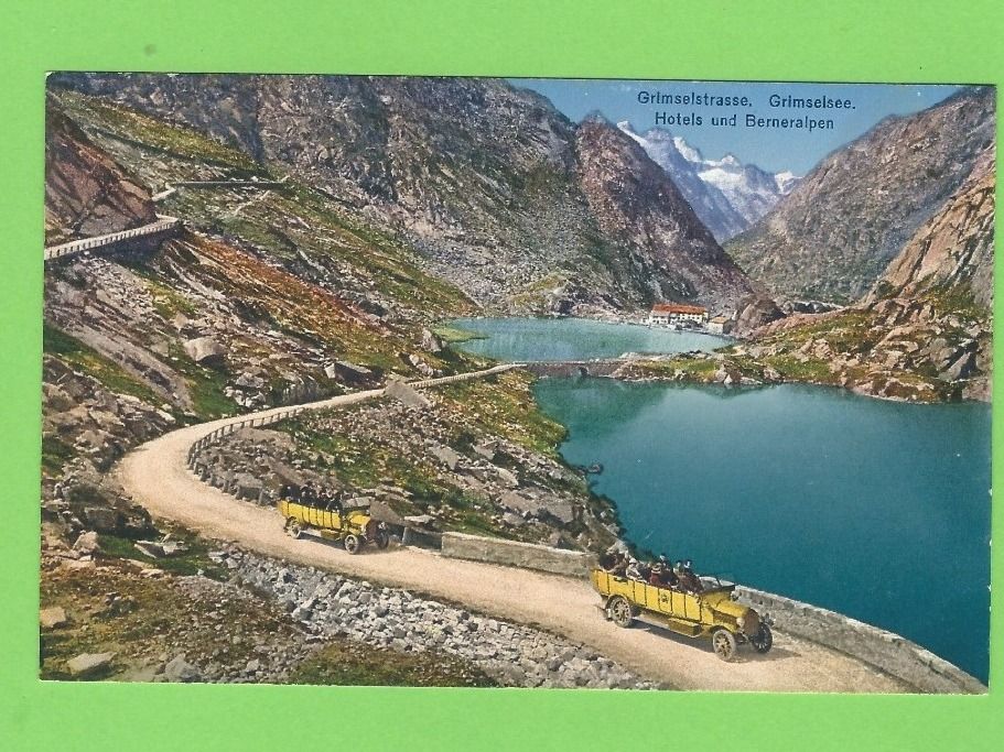 Cartoline postali: Grimselstrasse, Grimselsee, Hotels und Berneralpen – Nuovo (secondo la descrizione) da Zürich venduto da t24_de