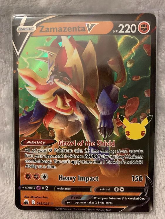 Pokemon TCG Zamazenta V CEL 18 | Kaufen Auf Ricardo