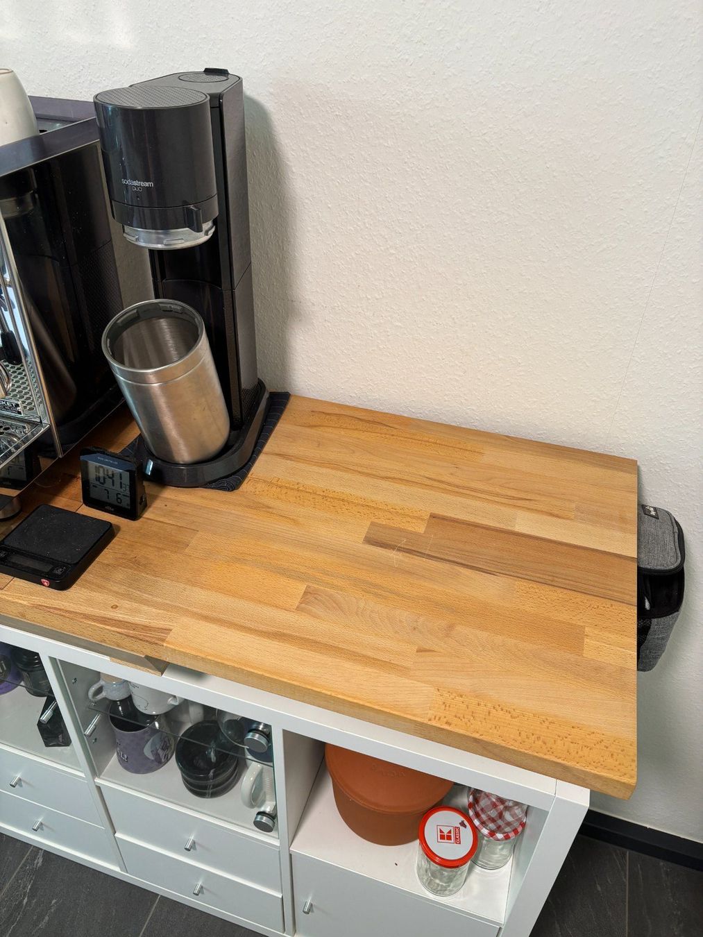 Ikea Cucine complete: Custom IKEA Kallax Coffee Station / Kitchen Island – Usato da Basel venduto da ste_v6mr 3
