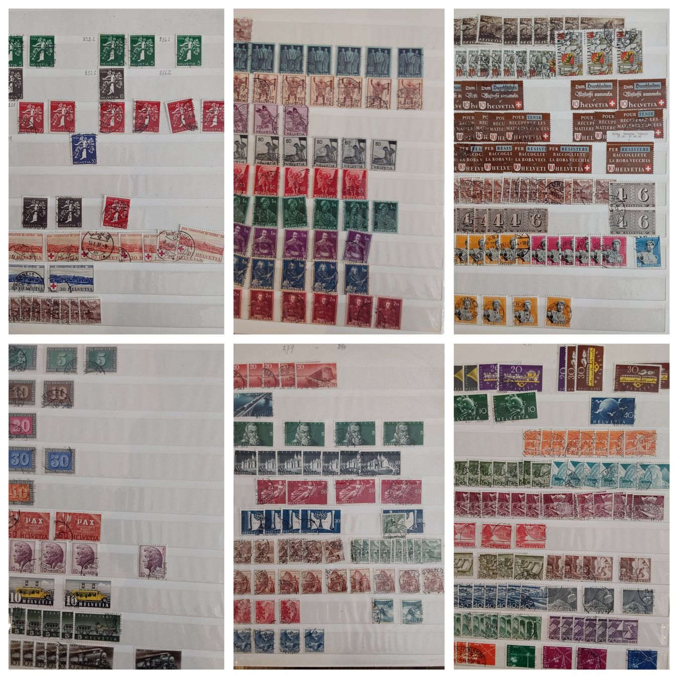 Tutti i francobolli: Zwei CH Briefmarken-/Dublettenalben – Usato da Münchwilen AG venduto da Nesar 7