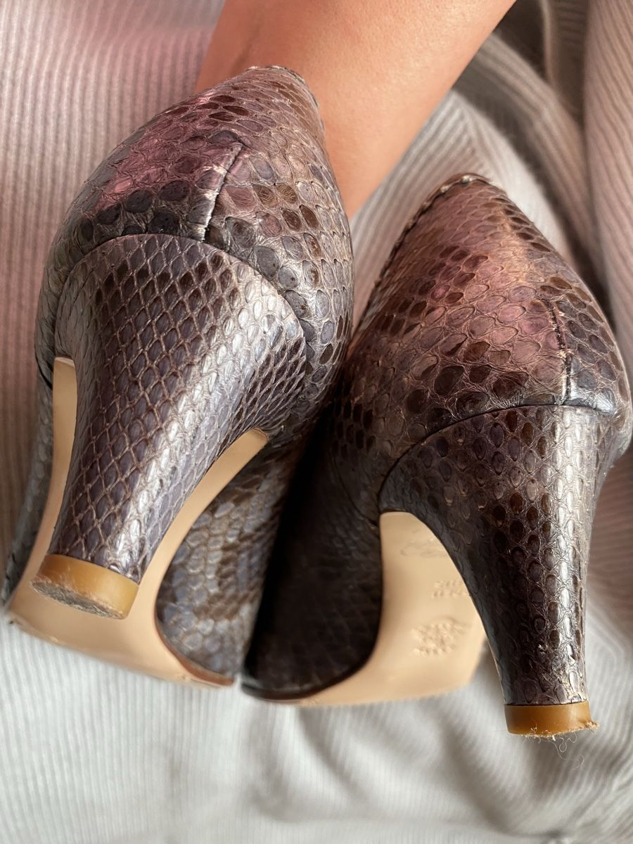 Bally Scarpe da donna: Bally Escarpins en cuir serpent 39 – Usato da Geneve venduto da Monthoux13 2