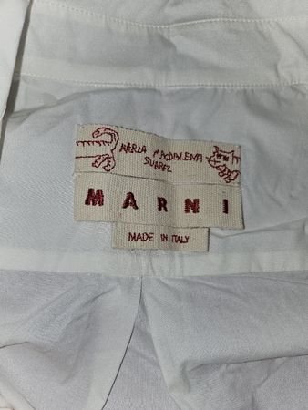 MARNI Longbluse/Sommerkleid weiss one size Baumwolle