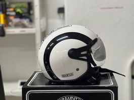 Casque jet Bhr Sparco blanc taille SM