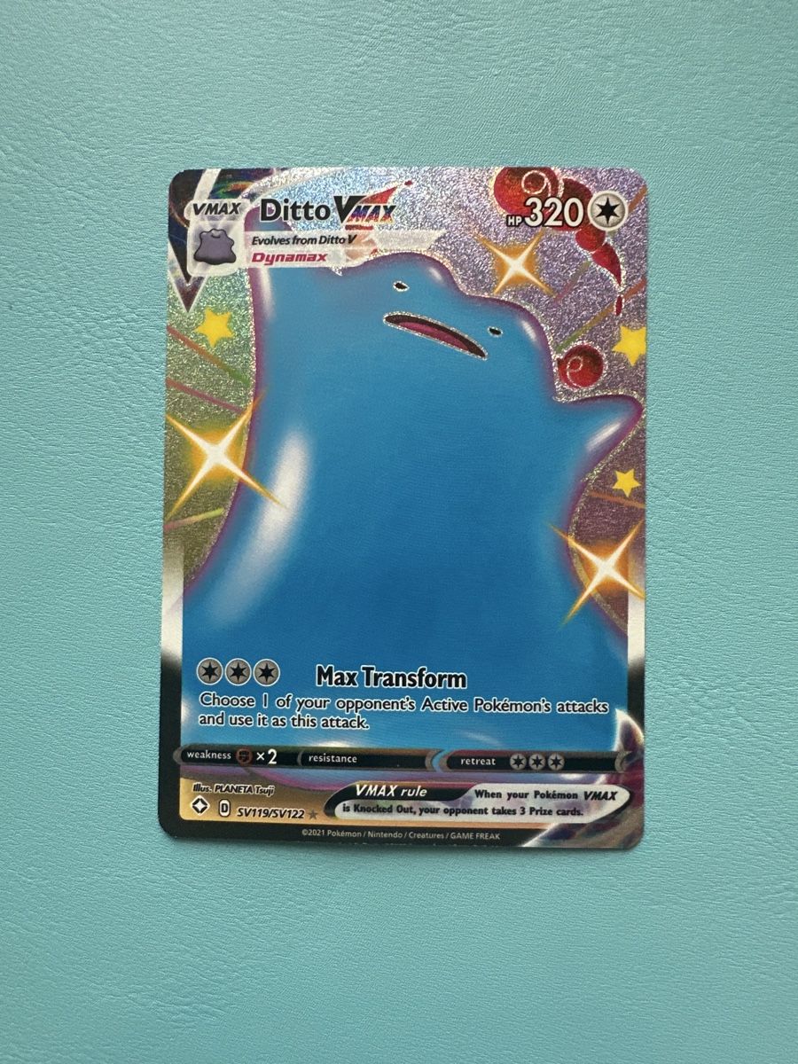 Pokémon Sammelbilder & Trading cards: Pokemon VMAX Ditto Shiny 2021 Mega selten Rare – Gebraucht aus Lommiswil von CollectorOne