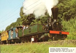 GENÈVE Dampflokomotive Genf