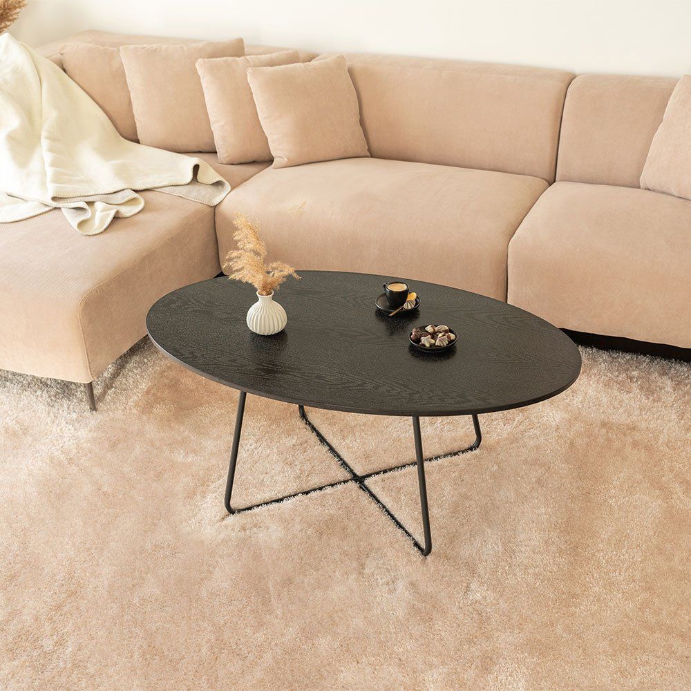 Tische: Couchtisch Oval NOVO - Dark Oak – Neu und originalverpackt aus Wallenwil von toesstal-vertrieb