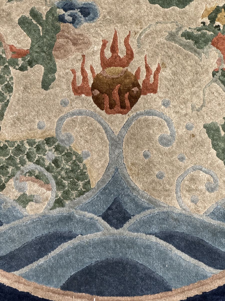 Tappeti: Runder chinesischer Teppich mit Drachenmotiv – Usato da Liestal venduto da nani054 6