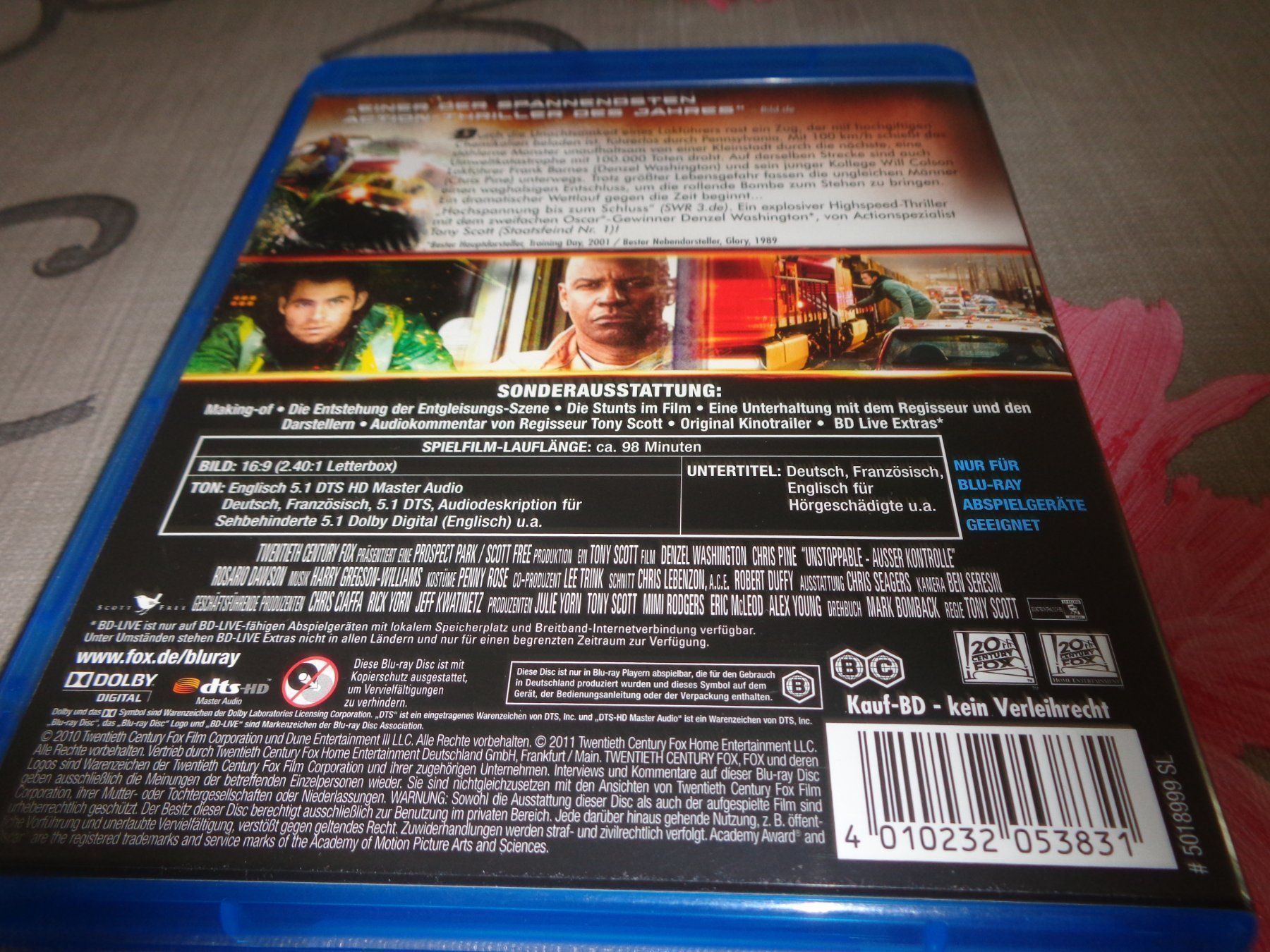 Tutti i DVDs: Unstoppable - Ausser Kontrolle BLU-RAY – Usato da Olten venduto da Disc-Verkauf 2