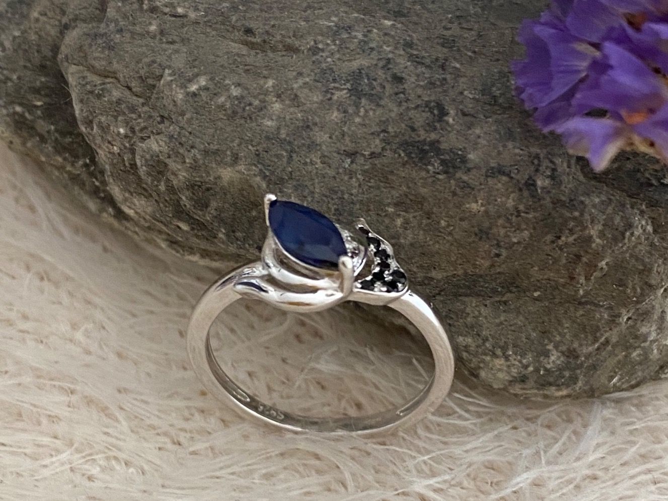 Ringe: Ring blauer Saphir  Grösse 55 Silber 925 Sterling – Neu (gemäss Beschreibung) aus Zürich von LIBELLA13 2