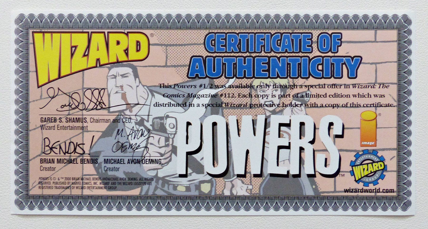 BD: POWERS #½ GOLD COVER CERTIFICATE AUTHENTICITY + #1 ICON 2009 – D'occasion à Lugano par YouWantUS 3