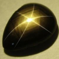 Stern Saphir 0,89 ct Braun Gold Oval unbehandelt