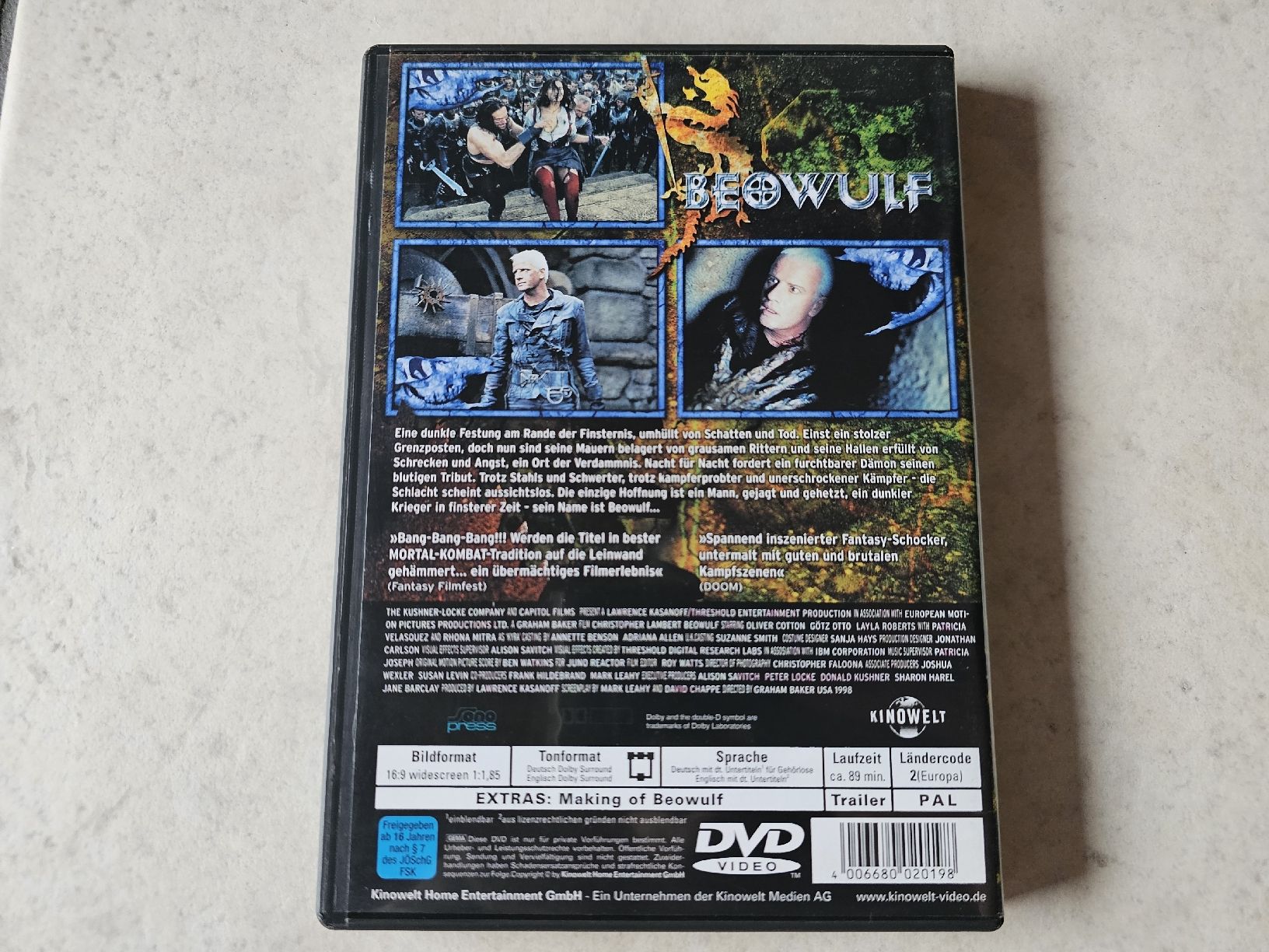 Tutti i DVDs: Beowulf  -  Ein dunkler Krieger in finsterer Zeit – Usato da Schneisingen venduto da backstore24 1