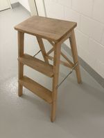 Leiter/Hocker Holz, klappbar - 2 Stufen - Sehr Stabil!