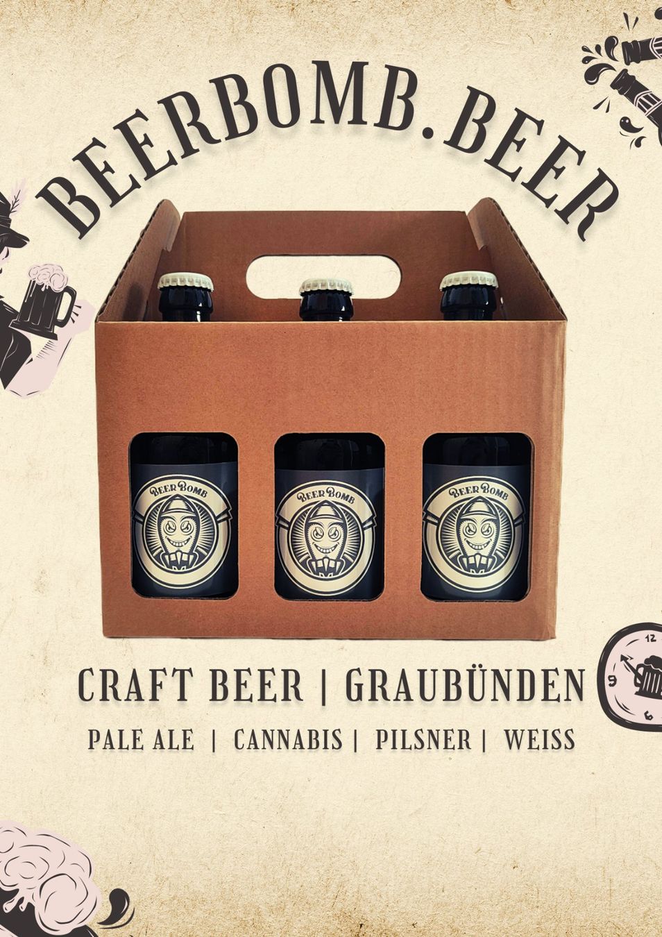 Bevande alcoliche: Beer - Bier - Bière Weiss 6 P.Z – Nuovo e nell'imballaggio originale da Cama venduto da Bombshop