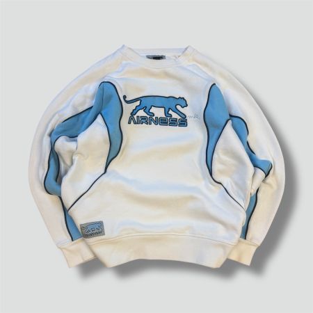 Airness streetwear white sweatshirt 00s (nike stüssy vintage