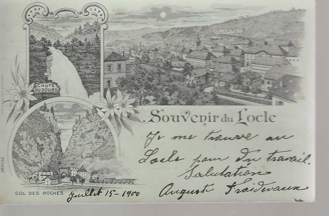 Cartoline postali: carte postale Le Locle – Usato da Sorvilier venduto da carose01