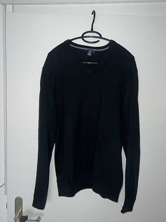 Gap V-Kragen Pullover Schwarz Herren M