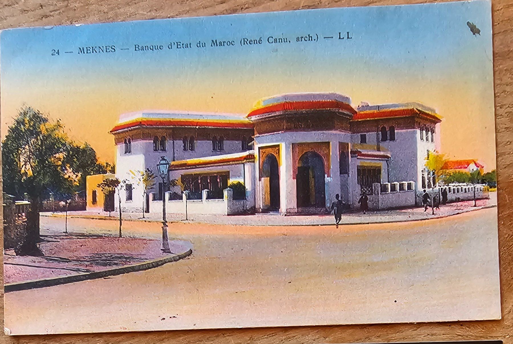 Ansichtskarten: MAROC CPA MEKNES, 1928 – Gebraucht aus Les Valettes von Nuba1