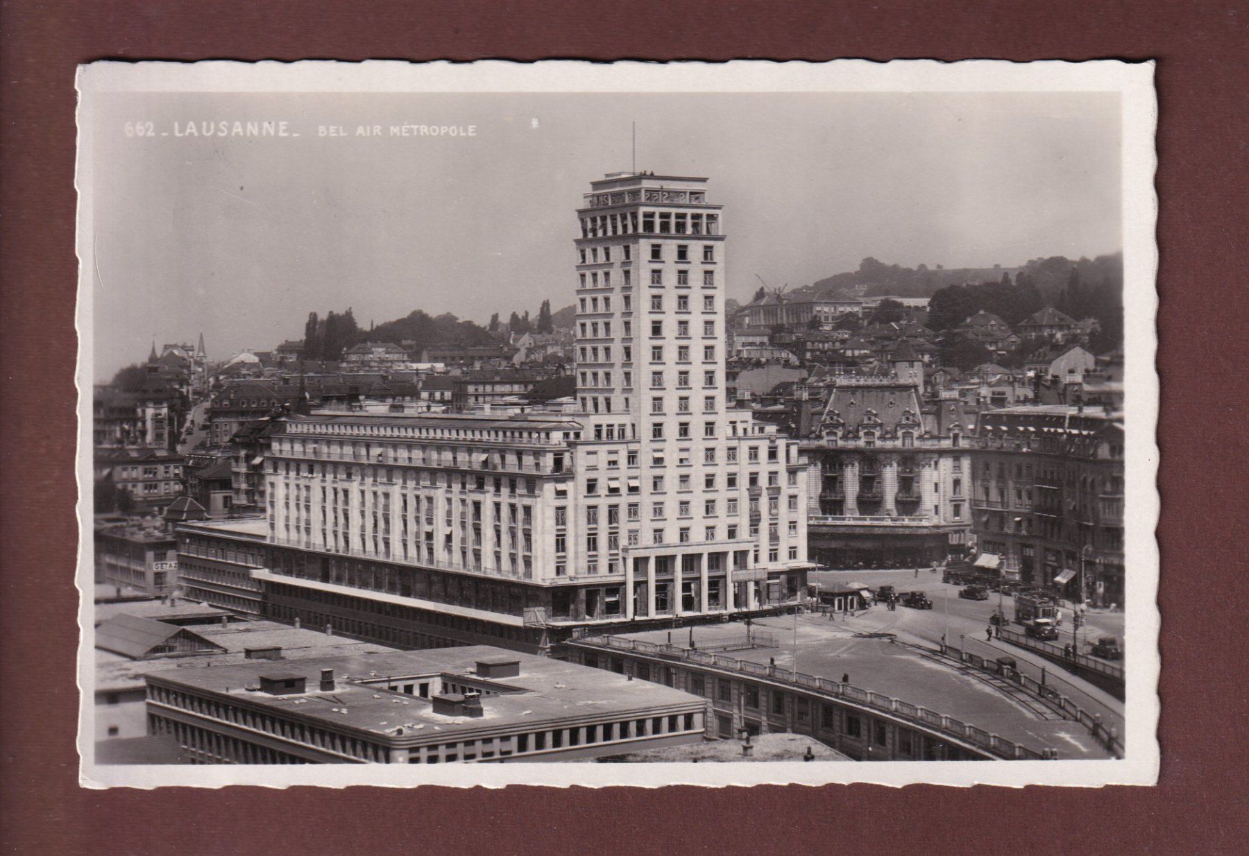 Cartoline postali: LAUSANNE - Tour Bel-Air - 1924 – Usato da Pully venduto da nicecards