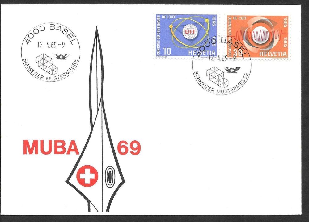 Sonderbrief S. 692 Muba Basel 12.4.1969 (Neu (gemäss Beschreibung)) in ...