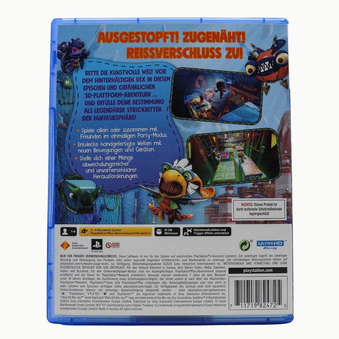 Giochi: Sackboy: A Big Adventure  - PS5 – Usato da Paudex venduto da dindeboy 1