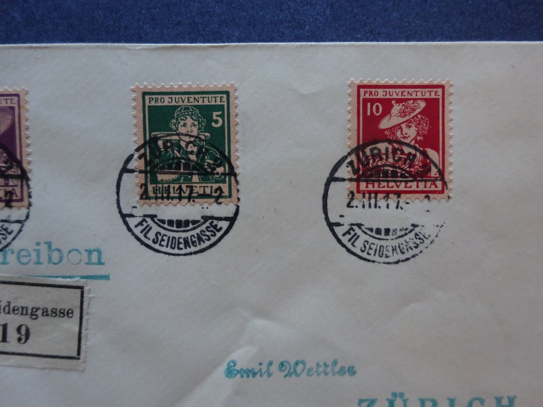 Tutti i francobolli: 1916 Pro Juventute Satzbrief – Usato da Appenzell-Steinegg venduto da adi1975 3