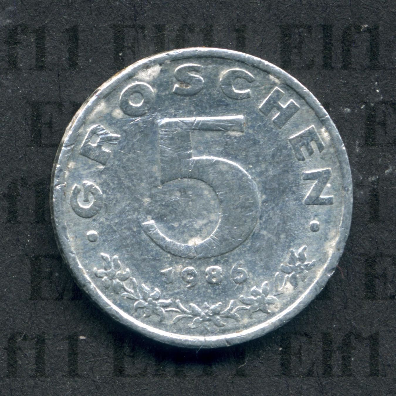 Tutti le monete: ATS___0.05 1986 ss 5 Groschen – Usato da Widnau venduto da Elf11