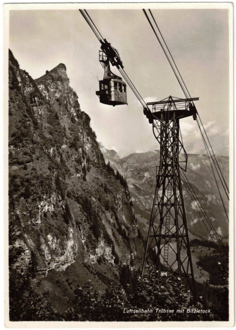 Cartoline postali: Engelberg - Luftseilbahn Gerschnialp--Trübsee – Usato da Binningen venduto da Mountainrider