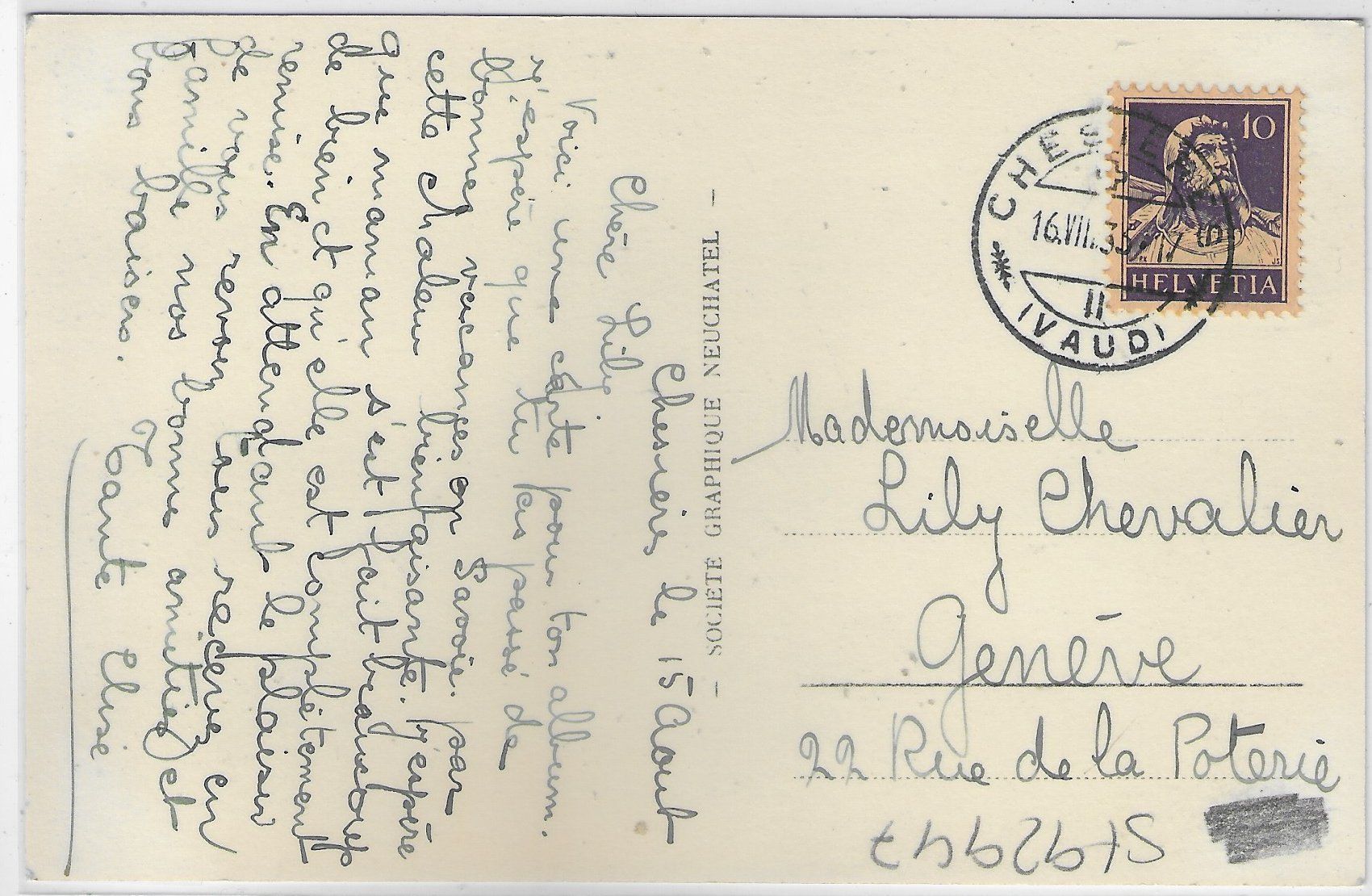 Cartoline postali: Chesieres et Dents du Midi – Usato da Ettingen venduto da Kartenplanet 1
