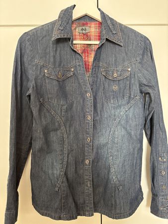 Nile Damen Jeanshemd Gr. M, spezielles Design!