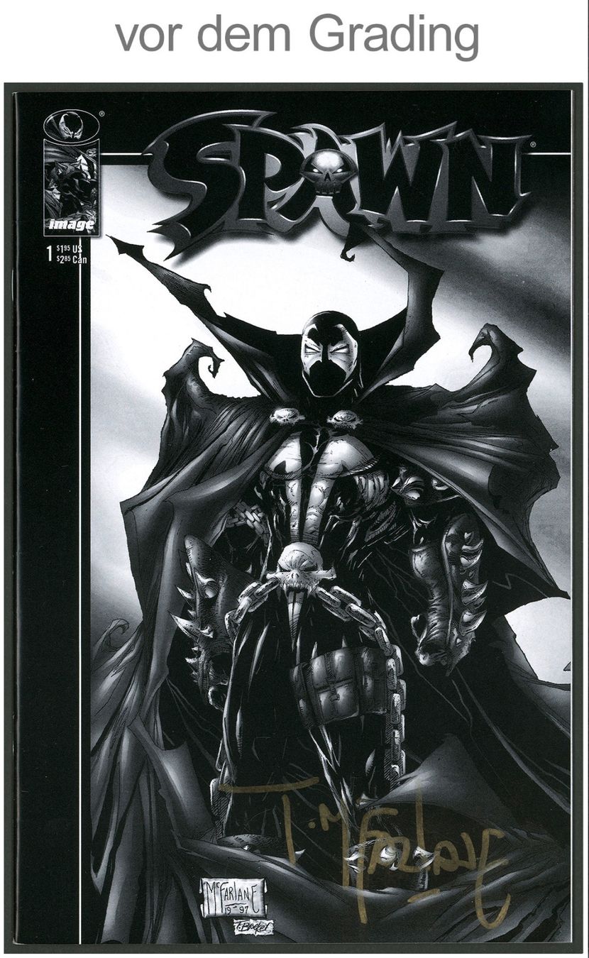 Fumetti: SPAWN #1 /BLACK & WHITE CGC 9.2 - SIGNIERT v. McFarlane /COA – Nuovo (secondo la descrizione) da St. Gallen venduto da kobayashi-maru 2