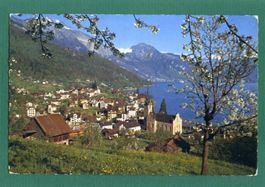 Weggis, Kurort mit Rigi, 1966, gelaufen