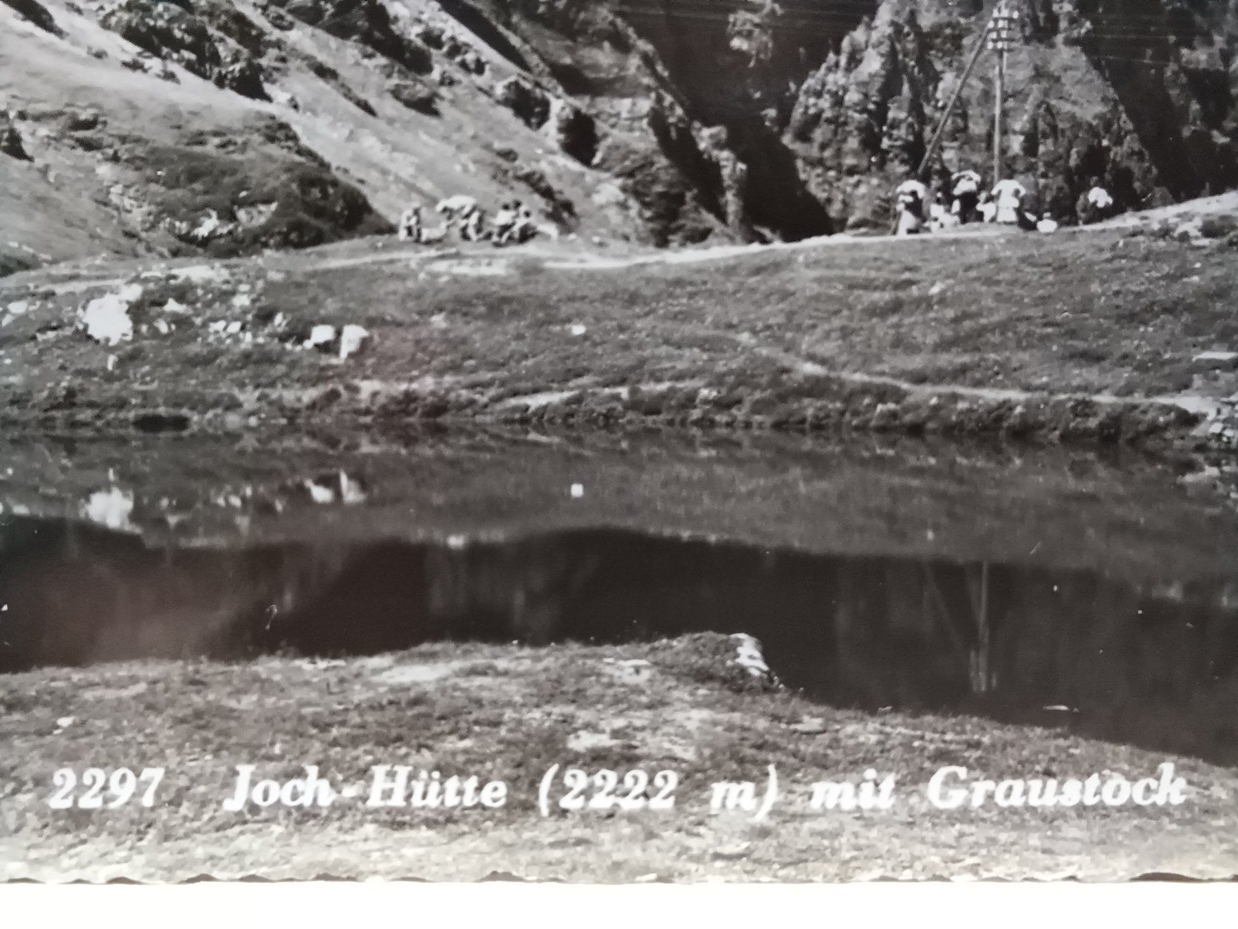 Cartoline postali: No. 2297, Joch-Hütte mit Graustock, NW – Usato da Aarau Rohr venduto da mgvw 1