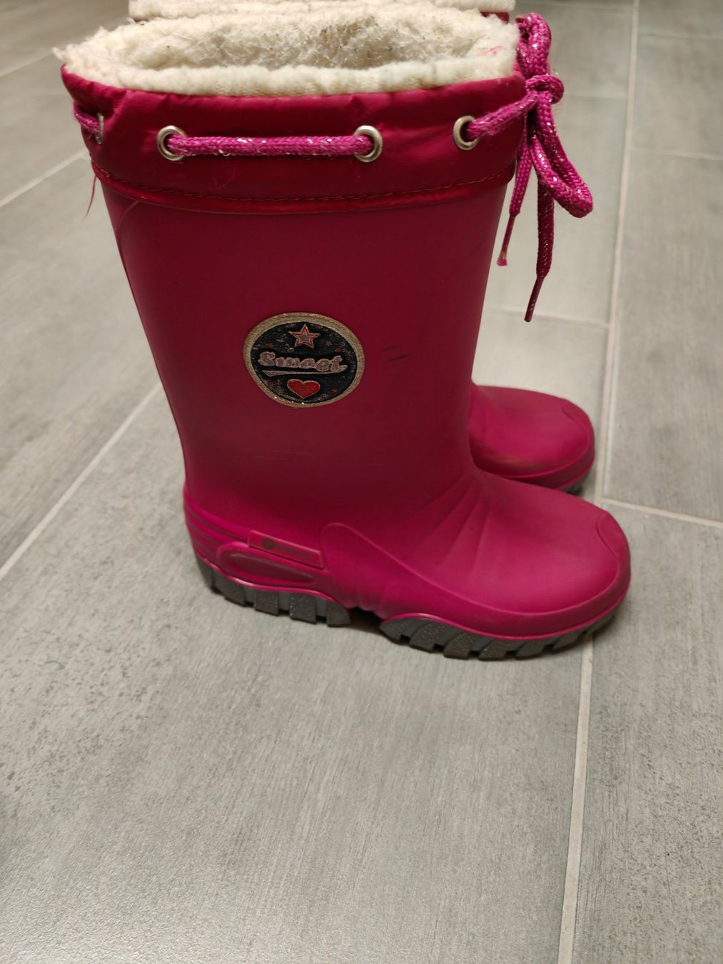 Schuhe für Mädchen: Gummistiefel gefütter - Gr. 31 – Gebraucht aus Kirchleerau von hop82