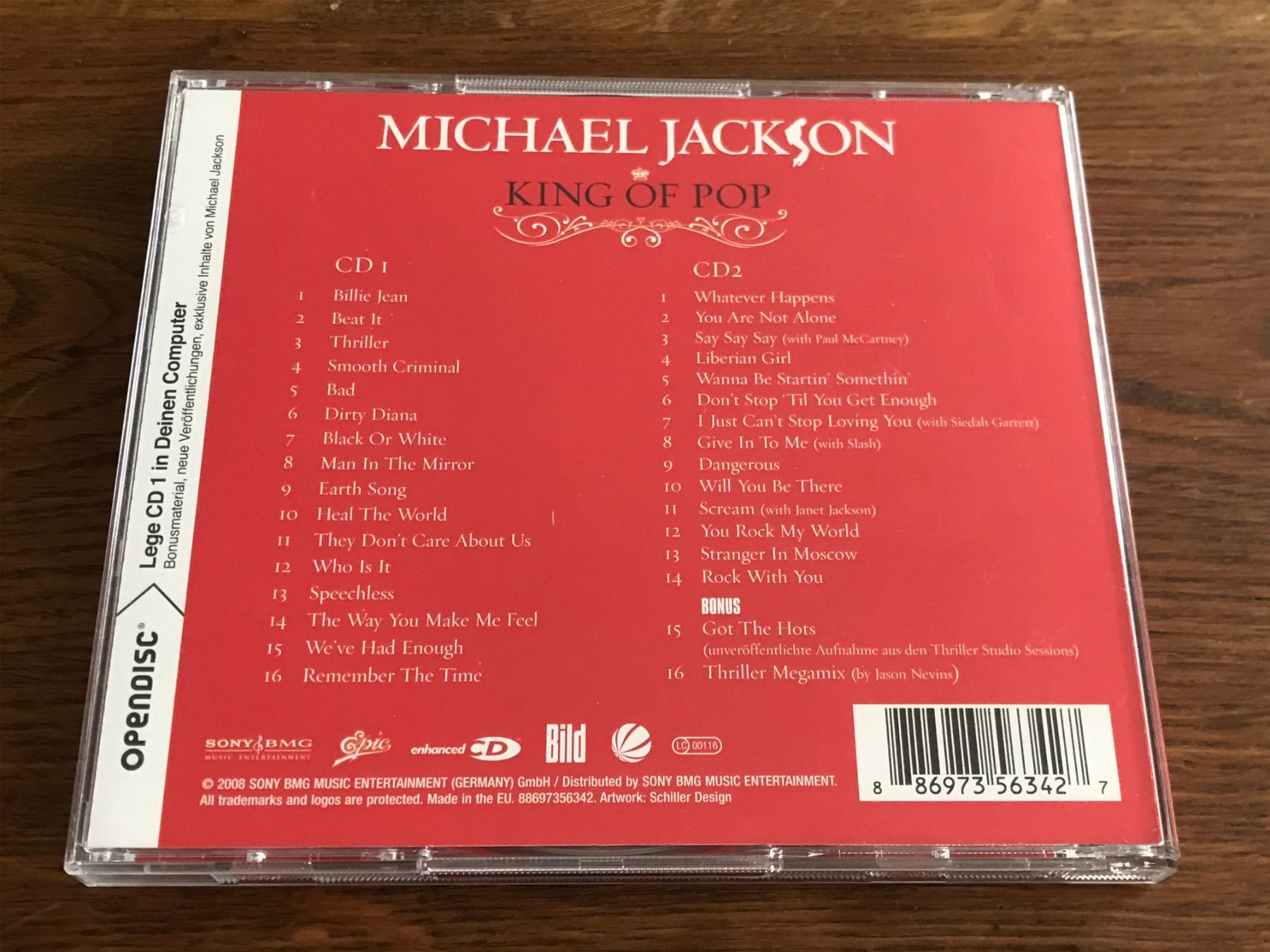 CD: MICHAEL JACKSON - King of Pop - 2 CD Enhanced – Usato da Buchs AG venduto da Archie 3