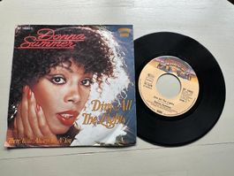 DONNA SUMMER tolle Single Kult Disco 80's Dim all the lights