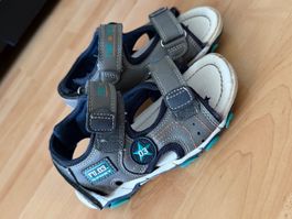 Kinder-Sandalen Grösse 28, grau/blau