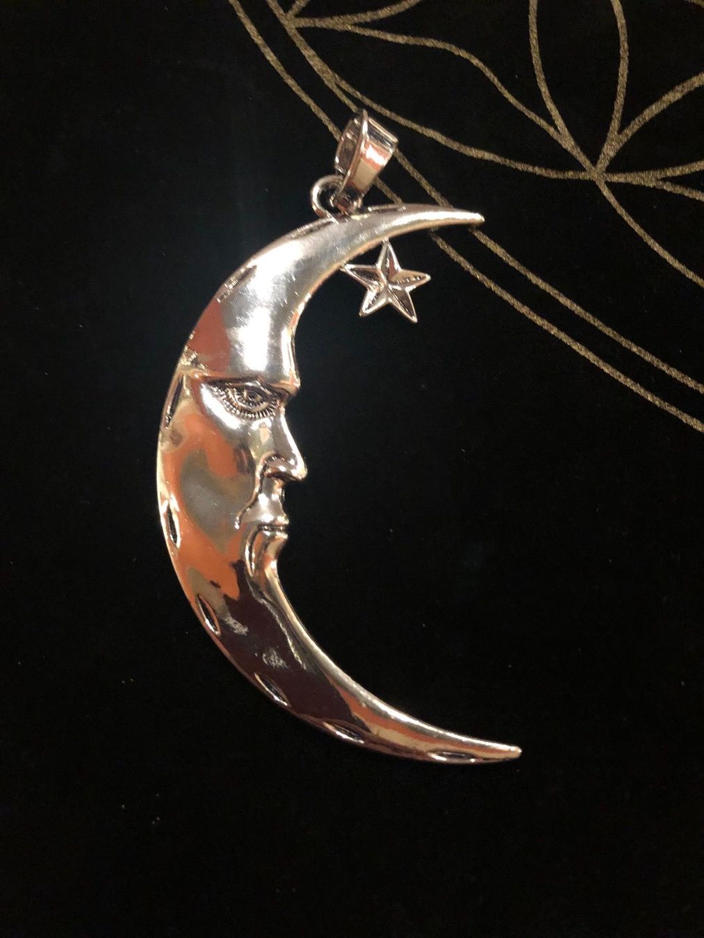 Anhänger: Anhänger (Amulett) Mond – Neu (gemäss Beschreibung) aus Gams von Mariawicca