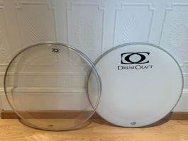 Pack 7 - 22" bass drum schlagzeug Heads Remo DrumCraft