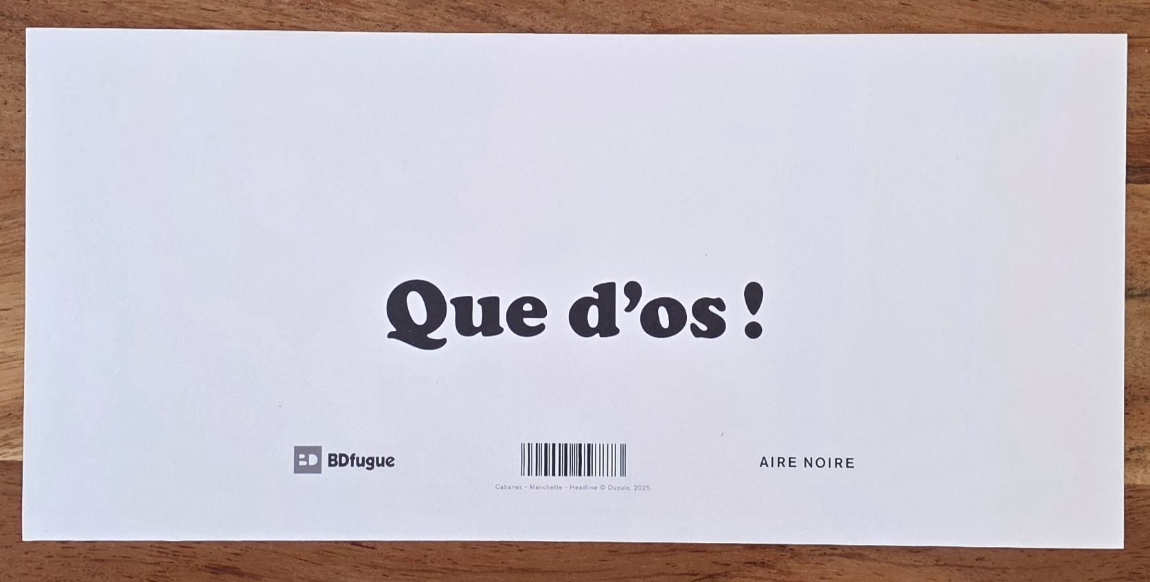 Comics: Ex-Libris Que d'os 30X14 CM – Neu (gemäss Beschreibung) aus Dorénaz von DaWiiD 1
