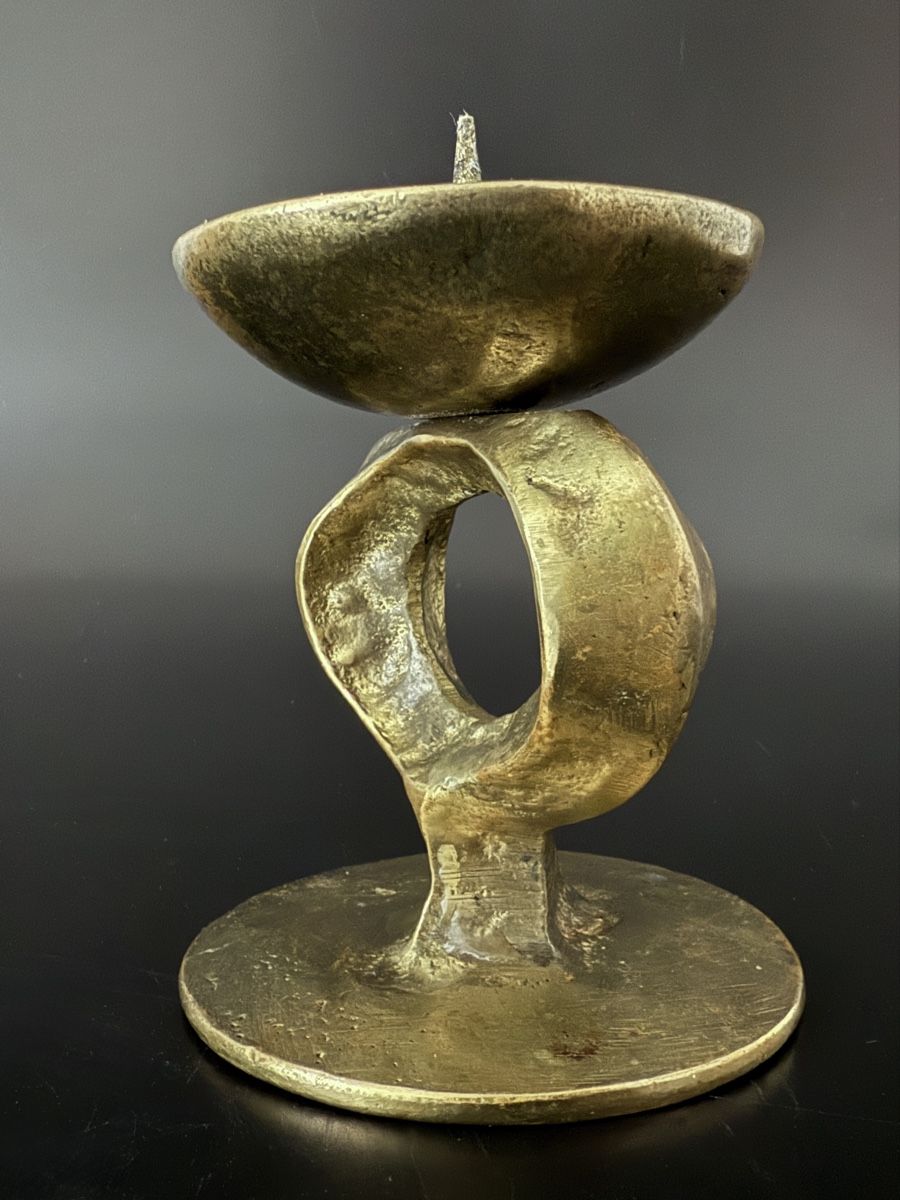 Kerzenständer: Kerzenständer im brutalistischen Stil aus Bronze – Gebraucht aus Luzern von downtonabbey 4