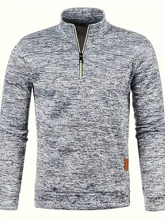 Frühlings - Herren-Pullover mit Reissverschluss