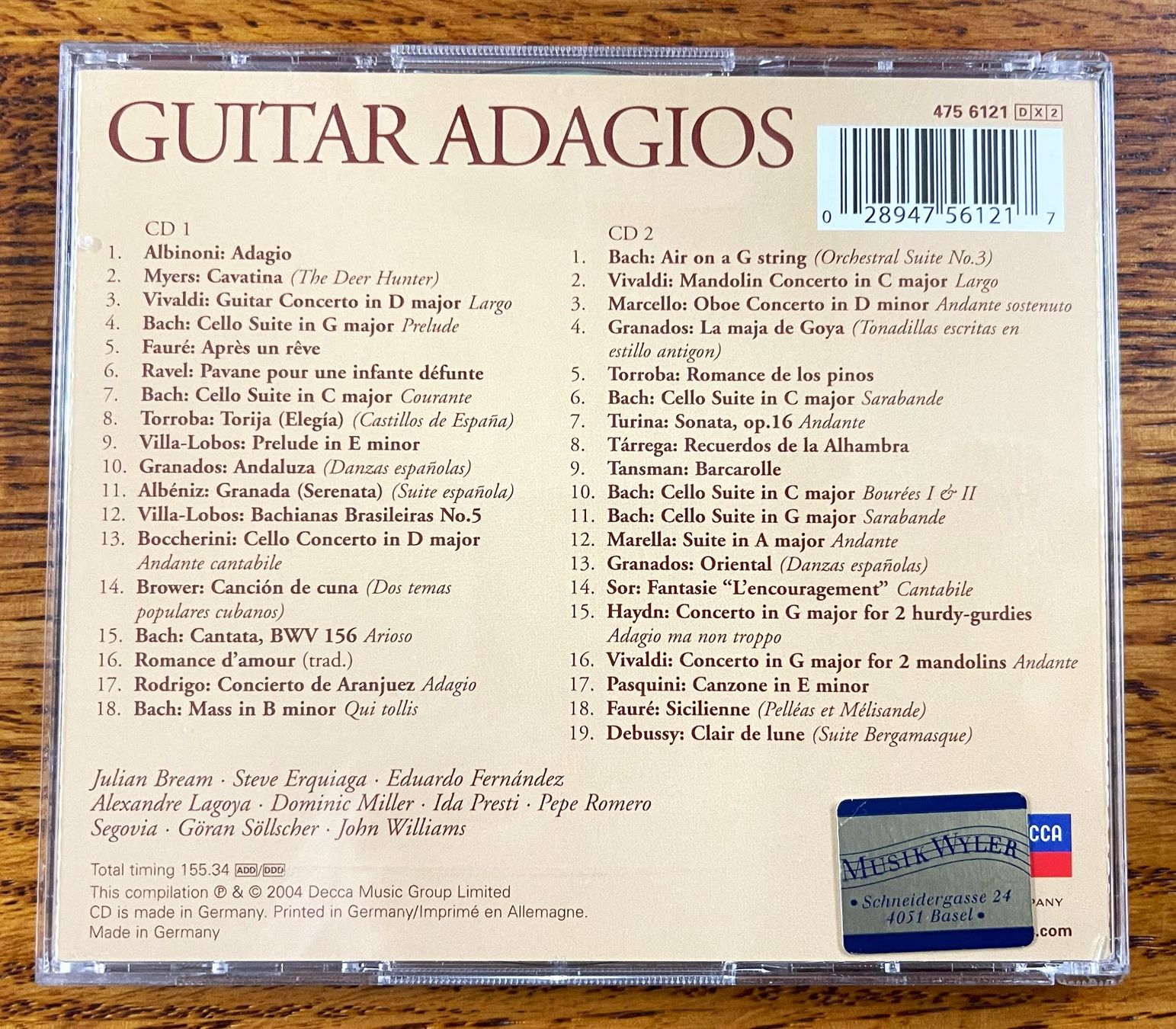 CD: GUITAR ADAGIOS CD – Usato da Oftringen venduto da Vucki 1