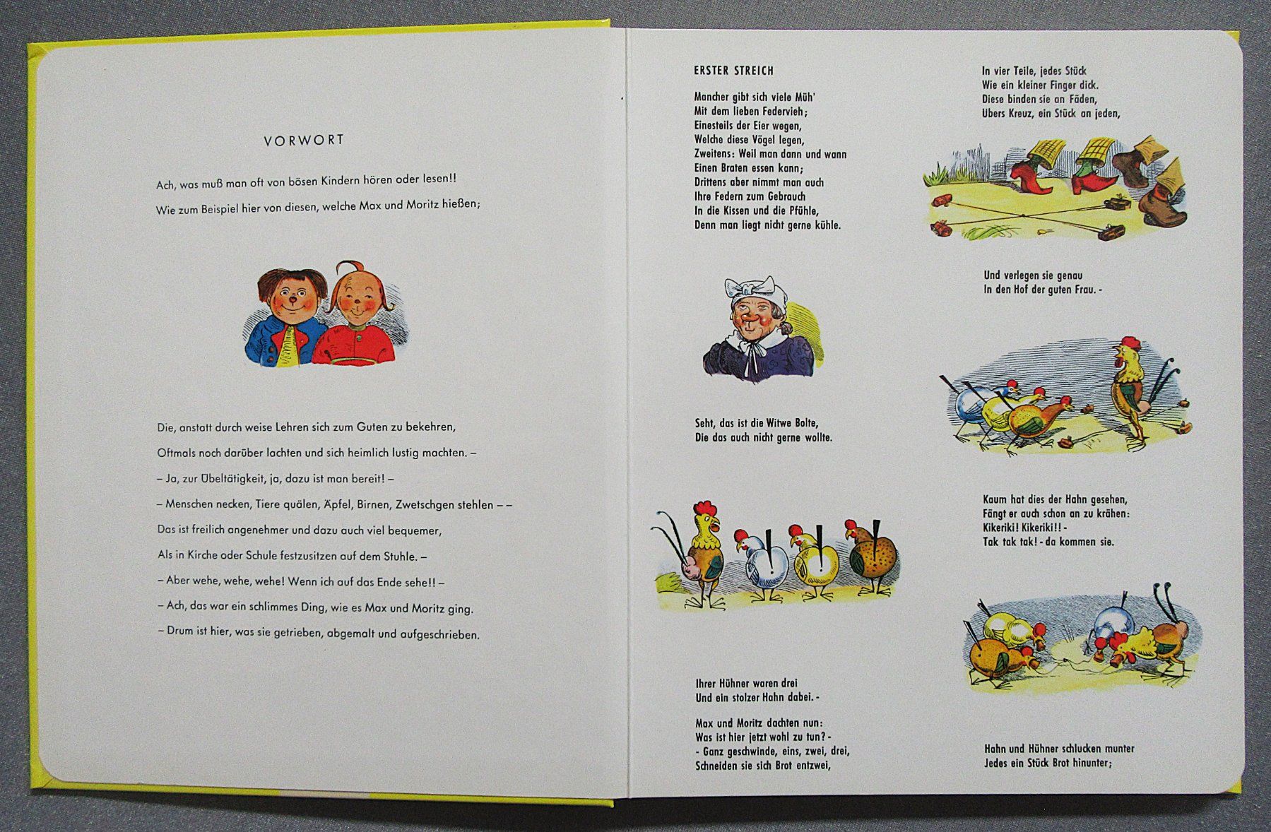 Bücher: Max und Moritz - eine Bubengeschichte in sieben Streichen – Gebraucht aus Auenstein von Padabimbim 1