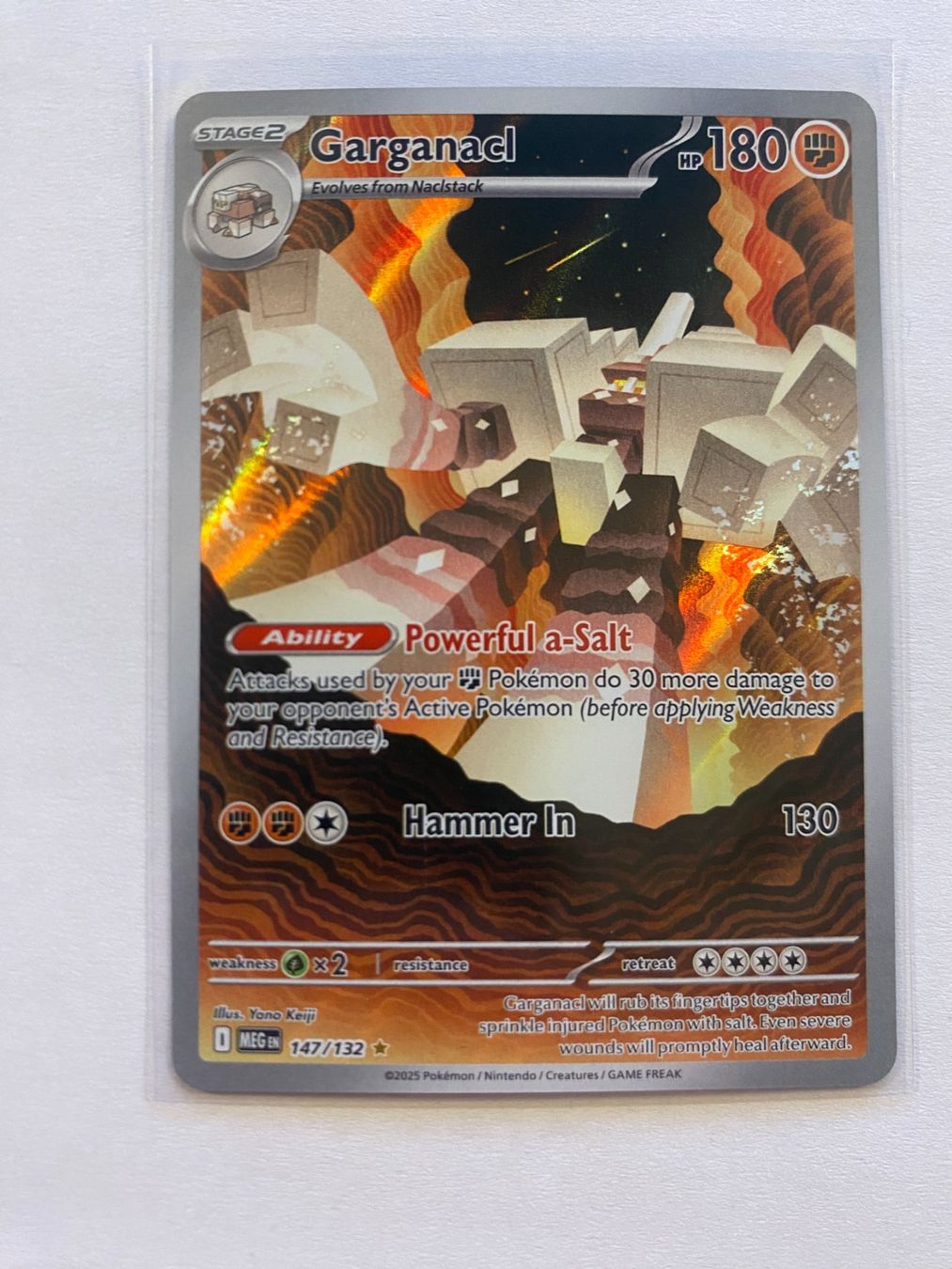 Pokémon Carte collezionabili: Pokemon Garganacl 147/132 Mega Evolution EN – Nuovo (secondo la descrizione) da Weingarten-Kalthäusern venduto da McGmavlo