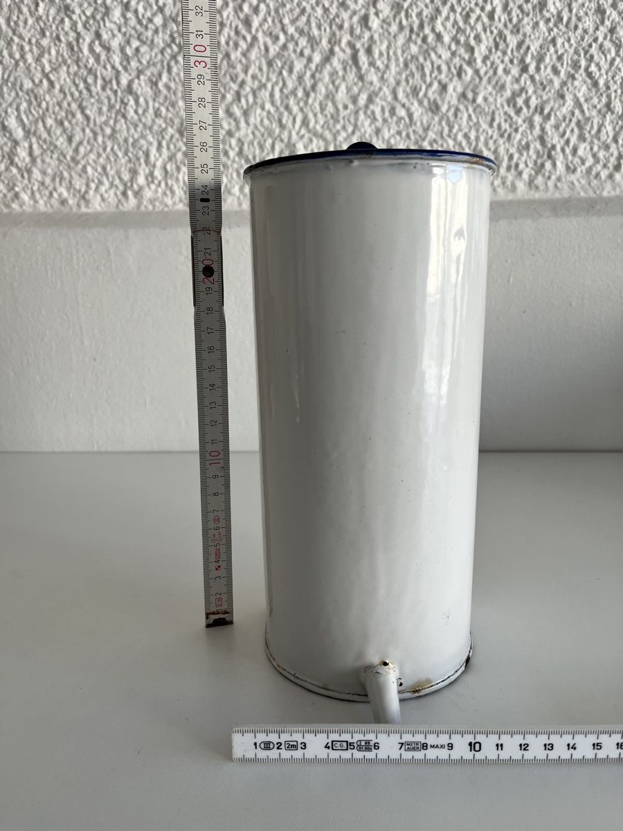 Tutte le decorazioni: Emaille Wandgefäss – Usato da Wetzikon ZH venduto da seli03 9