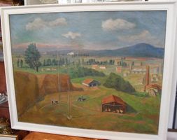 BURCKHARDT Paul. OEL. Alte ZIEGELEI. Allschwi,l Oberwil BL