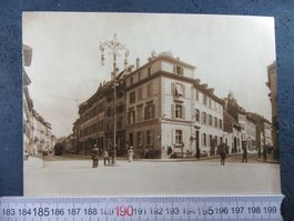 BASEL ECKE AESCHENVORSTADT/ELISABETHNESTRASSE VOR 1903 REPRO