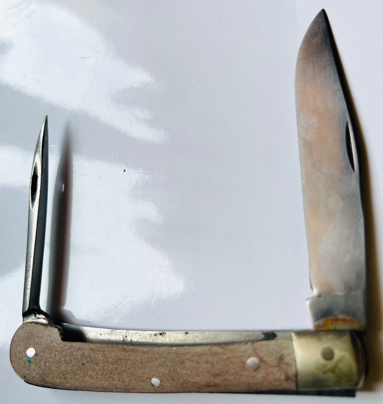 Coltelli tascabile: Antikes Sackmesser , grosse Klinge und eine Ahle – Usato da Basel venduto da TOMFAN